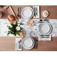 thumbnail image 2 of Christmas Blue Snowflake Texture Table Runner ration Home r Dinner Table ration Table r, 2 of 5