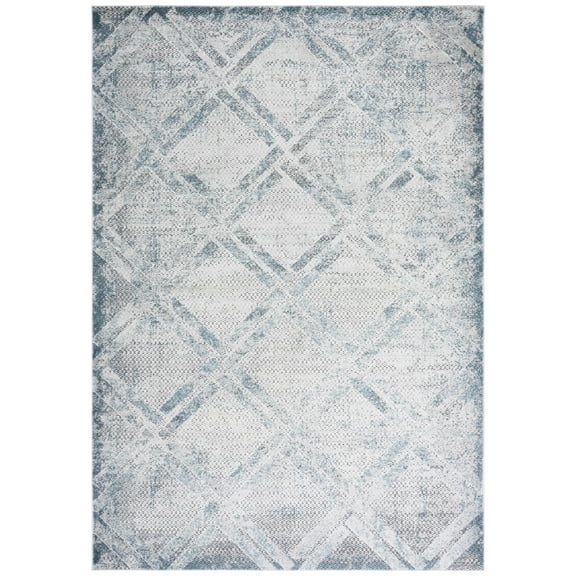 SAFAVIEH Vogue Warwick Geometric Area Rug, Grey/Blue, 8' x 10'