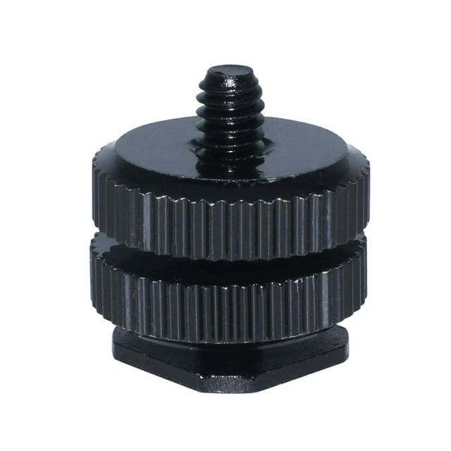 Yimiti Triple Hot Shoe Mount Adapter Two Screw Brackets For Flash Dslr Cameras,Style One