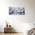 thumbnail image 4 of ZHONGYUTONG Large Flower Wall Art Elegant Peony Picture Pink Floral Canvas Painting Butterfly Flower Artwork Print Wall Decor for Home Bedroom Office Framed (20.00" x 40.00"), 4 of 5