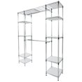 thumbnail image 3 of Zimtown Custom Closet Organizer Shelves System Kit Expandable Clothes Storage Metal Rack, 3 of 7