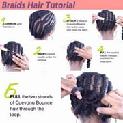 SEGO Jerry Curl Crochet Hair Bundles Marlybob Crochet Hair Kinky Curly Water Wave Crochet Hair Braids For Women Bohemian Curl Crochet Hair Extension Black to Light Auburn 3 Bundle