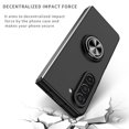 thumbnail image 3 of Decase For Samsung Galaxy Z Fold 2,Impact Resistant Bumper Multi-Angle Degree Rotating with Magnetic Metal Ring Holder Drop Protective Rugged Phone Case Cover,black, 3 of 8