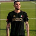 thumbnail image 3 of Zimjoy Men's Mexico Soccer Jersey 2026 World Soccer Game National Team Fan Crew Neck Short Sleeve Game Day Football Tee Army Green M, 3 of 5