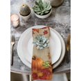 thumbnail image 2 of Thanksgiving Maple Cloth Napkins Set of 8 Reusable Dinner Napkins, Fall Pumpkin Leaves Farmhouse Retro Brown Cocktail Napkin Washable Table Napkins for Wedding/Holiday Party/Baby Shower 20"x20", 2 of 7