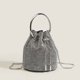 thumbnail image 4 of Bolso tipo cubo con diamantes, bolso de mujer, bolso bandolera con borlas de diamantes, bolso con cadena retráctil, 4 of 6