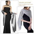 thumbnail image 2 of Chal de gasa de satén para mujer, chal sedoso, bufanda de color sólido, estola de pañuelo ligera para vestido de fiesta, boda, novia, dama de honor, noche, 2 of 4