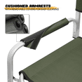 thumbnail image 6 of MoNiBloom Folding Director Chair with Side Table & Storage Pocket, Portable Camping Chair for Adult Beach, Fishing Trip Picnic Lawn, Dark Green, 6 of 12