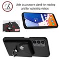 thumbnail image 3 of Allytech Galaxy A25 Wallet Case with Ring Holder Stand, Premium PU Leather Cards Slots Back Cover Shell Shockproof Phone Case for Samsung Galaxy A25, Black, 3 of 6