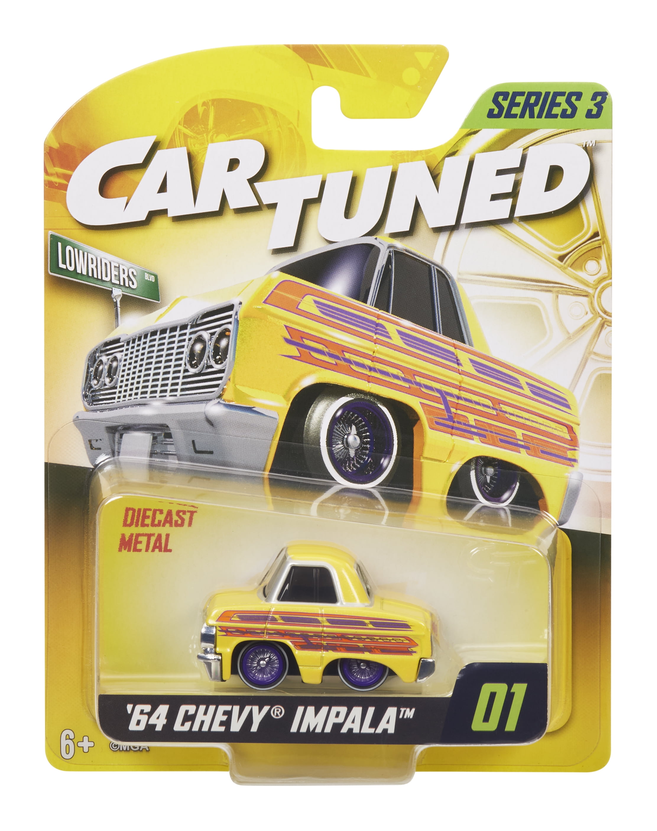 cartuned 64 chevy impala インパラ　チェイスセット CarTuned Series 3 1964 Chevy Impala (Lowrider) Diecast Collectors