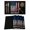 Black, variant on Black American Flag Placemats Set of 12, Abstract Red Hockey Stripes Us Flag Placemats for Dining Table, Place Mats for Kitchen Tabletop, Waterproof Wipeable Dining Table Mats Set