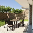 thumbnail image 1 of Compamia Orlando 7 Piece Wickerlook Patio Dining Set in Brown, 1 of 3
