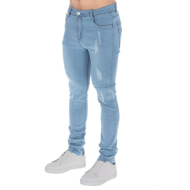Pantalón Skinny Hombre Chili Beans Stretch Mezclilla Clara: Ajuste