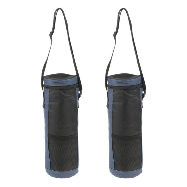 2pz Bolsa para Botella de Agua de Tela Oxford Aislado Funda Térmica para Botellas de Aluminio 10.5 x 32.5cm shamjiam Botella aislada portátil