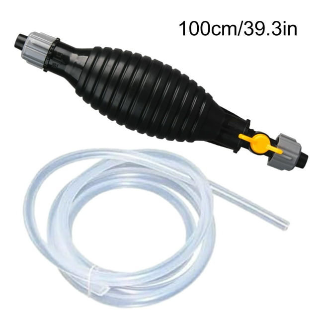 Hyknon Tools Multifunctional Suction Pump Manual Delivery Pump Portable Siphon Pump Suitable For Gas Gasoline And Other Fluids Without Clamp Yellow Rotary Valves Tools