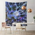 thumbnail image 3 of Trippy Tapestries Wall Hanging Psychedelic Forest Tree Colorful Moon Purple Ceiling Tapestry for Bedroom Teen Girls Cute Small Dorm College Tapestry Indie Room Wall Decor Aesthetic 51x60 inch, 3 of 5