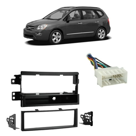 Fits Kia Rondo 2007-2008 Single DIN Aftermarket Harness ... kia rondo stereo wiring harness 