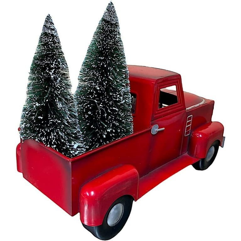Christmas Red Truck Tree Plastic Cups - Stesha Party - christmas, cup,  vintage red truck