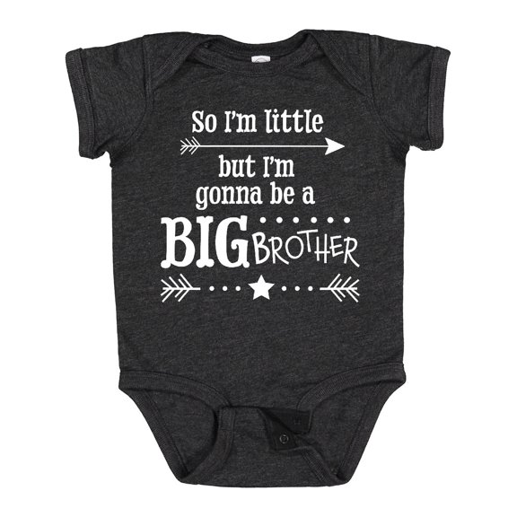 Inktastic So I'm Little, but I'm Going to Be a Big Brother Boys Baby Bodysuit