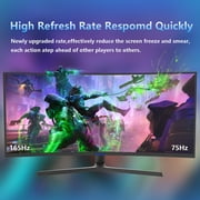 Sealan 34 inch Curved Ultrawide Gaming Monitor 165Hz UWQHD 3440x1440 FreeSync HDMI DisplayPort 1500R PC Screen - Ideal for Gaming