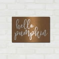 thumbnail image 3 of Luxe Metal Art 'Hello Pumpkin' by Lettered & Lined, Metal Wall Art, 16"x12", 3 of 9