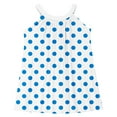thumbnail image 5 of Big Girls Cute Summer Dresses Sleeveless Sundresses 4-14 Years Teens Kids Trendy Polka Dot Printed Pullover Crewneck A-Line Midi Dress, 5 of 8