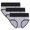 Gray, variant on Gpaecead Women's Period Underwear, High Waisted Cotton Panties LeakProof Menstrual Comfortable Large Size Underpants 3pc XL Gray