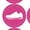 Hot Pink, variant on Athletic Running Shoe 200+ Round Stickers - Purple - Matte Finish - 0.50" Size