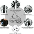 thumbnail image 3 of Yoga Mat Bag - Large Yoga Bag with Yoga Mat Strap, Zipper and Pockets - Yoga Bags and Carriers Fits All Your Stuff - Personalized Yoga Mat Bags for Women Fits Most Size Mats, 3 of 5