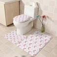 thumbnail image 6 of KOYPTL 4 Pcs Valentines Day Bathroom Decorations Set Include Shower Curtain with 12 Hooks Non Slip Rugs Toilet Lid Cover and U Shape Bath Mat,Love Heart Shape Red Bathroom Supplies for Home Decor, 6 of 8