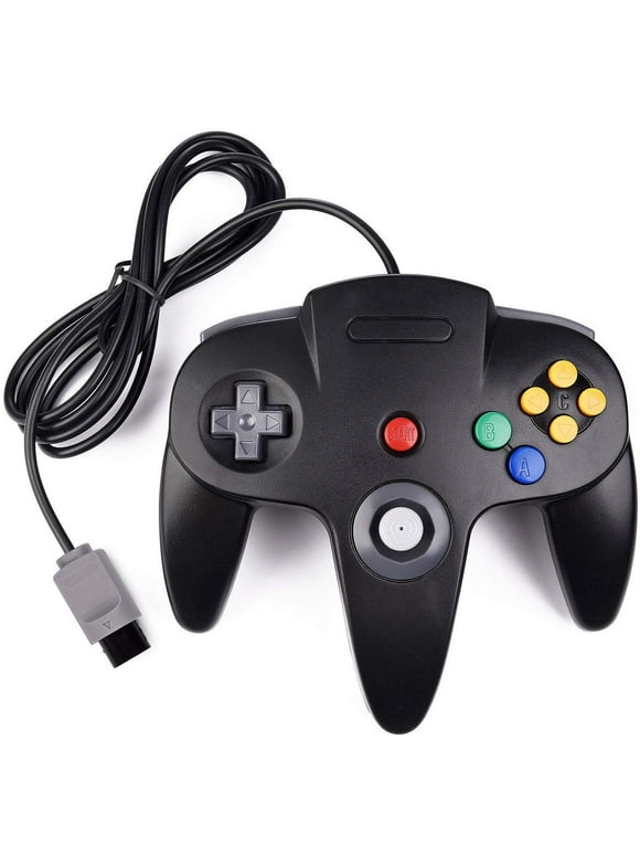 Wiresmith Classic Nintendo N64 Console Joystick Video Game Controller - Black