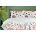 thumbnail image 2 of Ambesonne Pink Duvet Cover Set, Simple Mellow Dots Flowers, Queen, Rose Lilac and Coral, 2 of 4