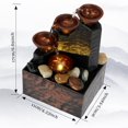 thumbnail image 4 of EIGTHTAIL 20004744701to Plastic Tabletop Water Fountain with LED Light Indoor  Black, 4 of 9