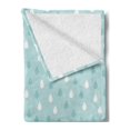 thumbnail image 2 of Pale Blue Soft Flannel Fleece Throw Blanket, Separate Droplets Motif in Different Colors Precipitation Drizzle Sky Image, Cozy Plush for Indoor and Outdoor Use, 50" x 70", Blue White, by Ambesonne, 2 of 5