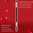 thumbnail image 3 of Duo Eye Brow Brush - Angled Eyebrow Brush, Spoolie, Eyelash Comb - 1 Pcs, 3 of 6