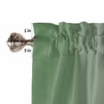 thumbnail image 5 of Tier Curtains 45 Inches Long, Green Grey Ombre Window Treatment Curtain Drapes, Modern Gradient Abstract Art Small Curtain Drapes for Bathroom Laundry Room, 27.5"x45", 2 Panels, 5 of 7
