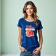 thumbnail image 3 of Playera Con Estampado De Fresh Summer Citrus – Dale Sabor y Color a tu Verano Ropa Para Mujer Color Azul Talla Grande Marca Emil SaEs, 3 of 4