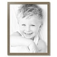 thumbnail image 2 of ArtToFrames 25" x 32" Aged White Gold Picture Frame, 25x32 inch Silver Wood Poster Frame (WOM-2036),  Pack, 2 of 7
