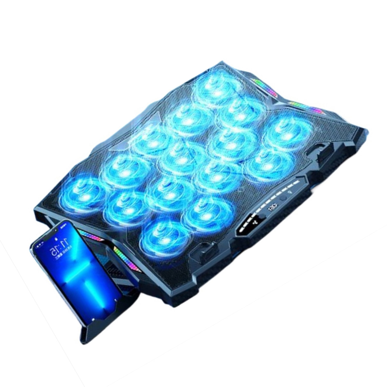 Laptop Cooling Pad Platform with 13 Cooling Fan, Supports 14-21Inch Laptops, Ergonomic with 8Adjustable Height Stand