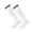 White Black, variant on sunsanly 1 Pair Knee High Striped Football Socks Anti-slip Moisture Wicking Stretch Kids Youth Athletic Sports Soccer Compression Cushion High Tube Stockings