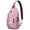 Rustic Folk St, variant on Adorable Llama Sling Backpack, Cute Kawaii Alpaca Cartoon Print Crossbody Bag, Funny Llama Face Pattern for Outdoor Activities