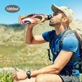 thumbnail image 6 of Yayeee 20oz Insulated Water Bottle Double Wall Stainless Steel with Flip Straw Lid, Swirling Circles, 6 of 7