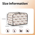 thumbnail image 4 of Toaster Covers 2 Slice, Dachshund Dog Puppy No.1004 Waterproof Bread Machine Cover Fits for Standard 2 Slice Toasters, Home Decor Toaster Protection with Hanging Rope, 4 of 7
