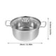 thumbnail image 3 of WORGEOUS Juego de utensilios de cocina de acero inoxidable, olla para guisar y sopa, olla pequeña para leche, sartén, 1 Juego, 3 of 8