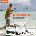 thumbnail image 3 of Portable Kayak Anchor Kit – 3.5lb Folding Anchor, 26ft Rope, Buoy & Storage Bag for Kayaks, Paddle Boards, Small Boats, 3 of 11