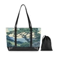 thumbnail image 7 of FORMRS Canvas Laptop Tote Bag for Women with 15.6" Computer Compartments Shoulder Handbag, Retro Tree, 7 of 7