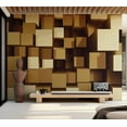 thumbnail image 3 of Tiptophomedecor Abstract Wallpaper Wall Mural - Geometrical Harmony, 3 of 7