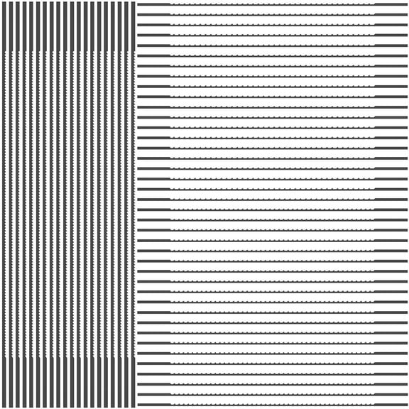 60Pcs Scroll Saw Blades 5 Inch SK5 High Carbon Steel Plain End Scroll Saw Blade Set 10TPI 12TPI 28TPI Scroll Saw Blade Replacement Set Metal Cutting Scroll Saw Blade for Wood Plastic