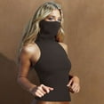 thumbnail image 5 of Women Sleeveless Sun Protection Tops Lightweight Comfy Tank Tops with Face Mask Summer Casual Pullover M, 5 of 5