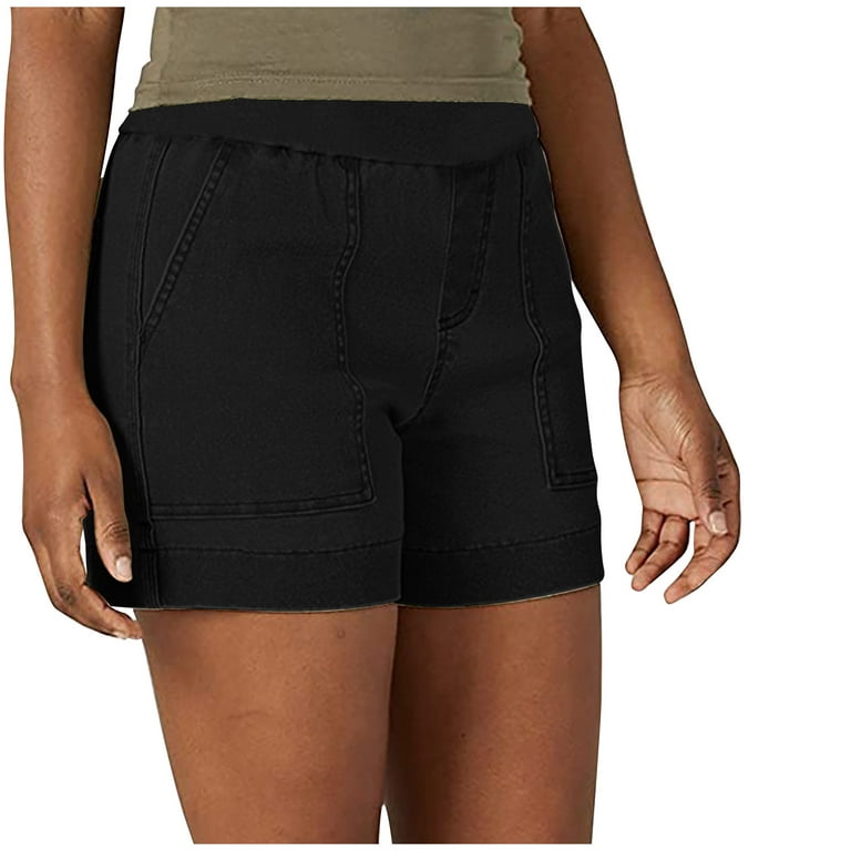 Women's Stretch Twill Shorts, Summer Casual Athletic Shorts for Women,  Comfy Regular Fit Hiking Shorts with Pockets, Fashion Versatile Workout  Shorts